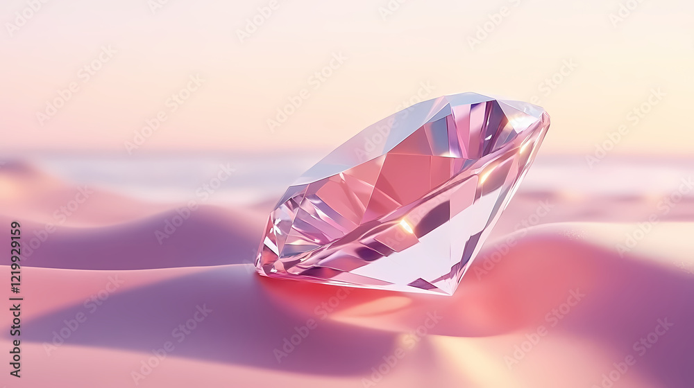 One beautiful shiny diamond isolated on white. Diamond Shore. Illustration One beautiful shiny diamond isolated on white. Diamond Shore. Illustration