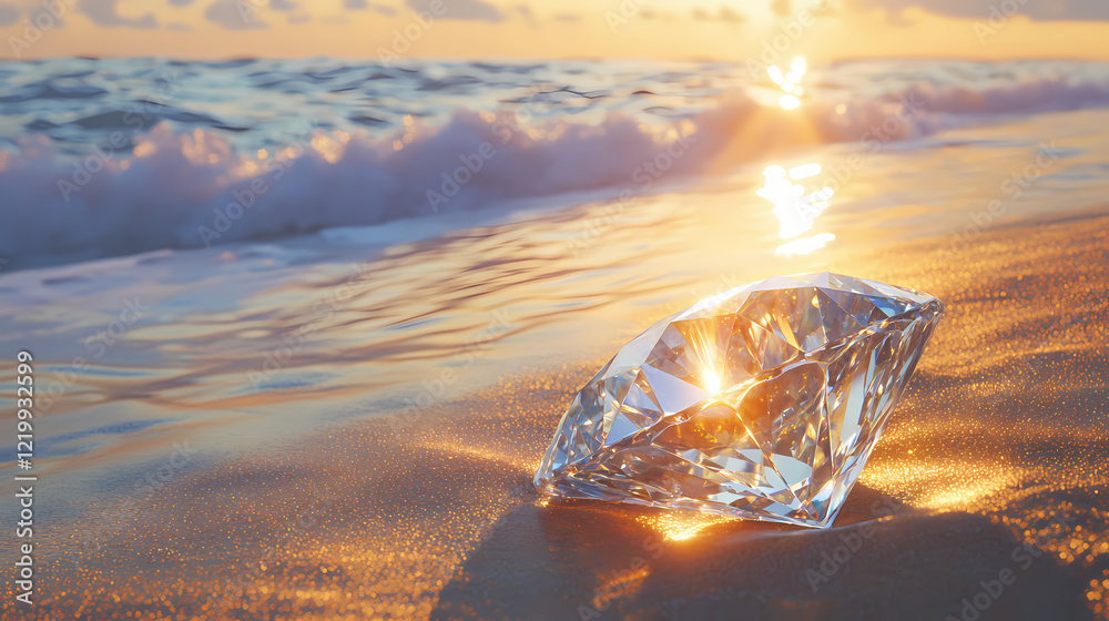 Obraz premium large clear diamond