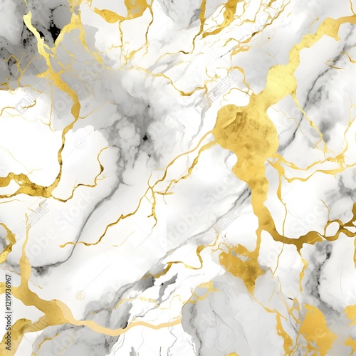 Abstract Gold and Grey Marble Texture