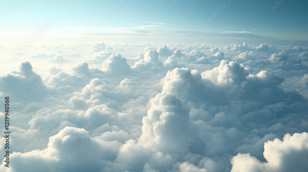 The sky is filled with clouds, creating a sense of calm and serenity The sky is filled with clouds, creating a sense of calm and serenity
