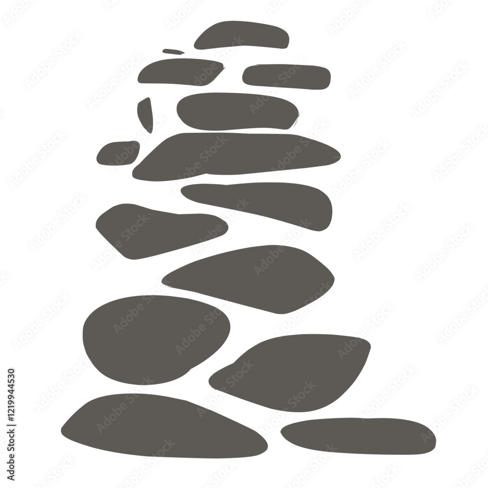 illustration of a rocky road. Elements vector illustration of a rocky road. Elements vector