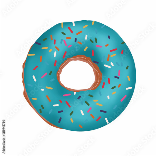 Sweet Donuts with Bubble Gum Flavor 