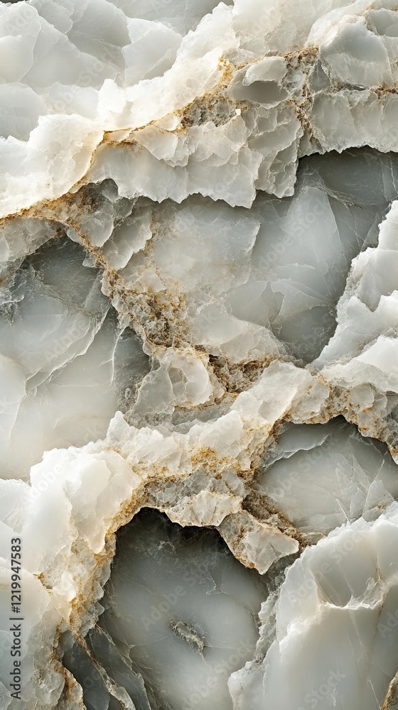 Obraz premium Close-up of polished onyx stone slab, textured surface, background, design material