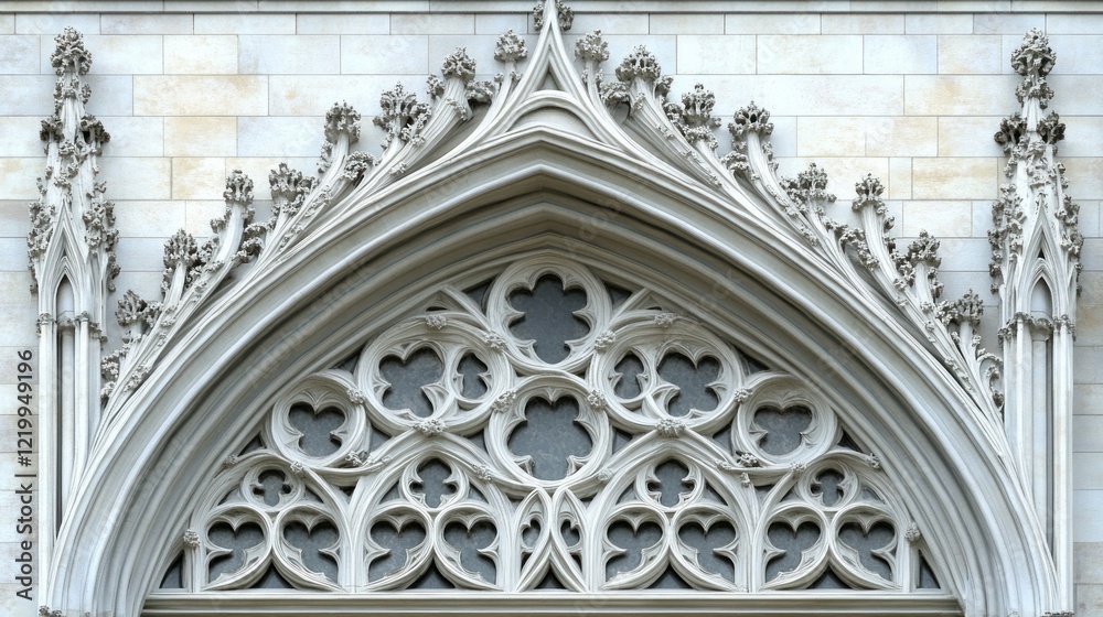 Ornate Gothic architectural archway detail. Ornate Gothic architectural archway detail.