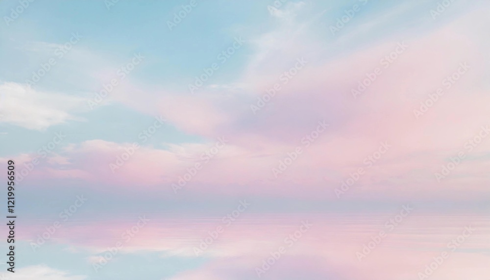 Fototapeta premium 夢色の空 柔らかなグラデーションが描く幻想の風景