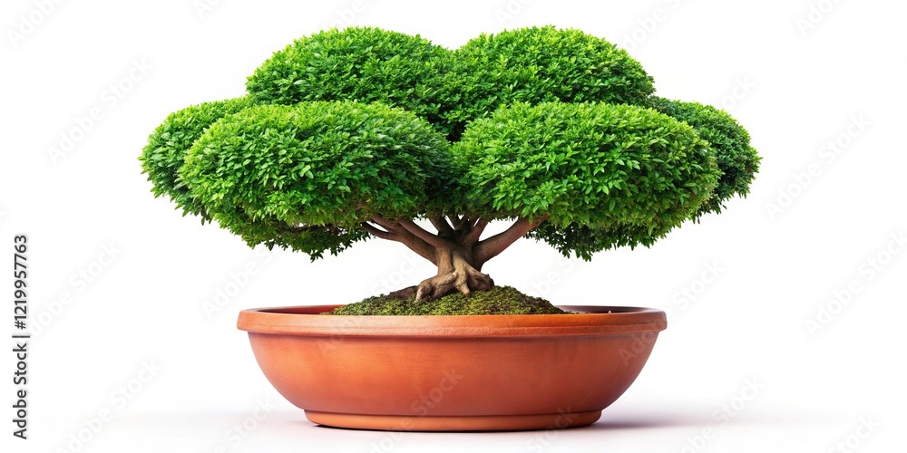 Heart-Shaped Bonsai Tree in Pot, Valentine's Day Decor, Love Symbol, Isolated Clip Path Heart-Shaped Bonsai Tree in Pot, Valentine's Day Decor, Love Symbol, Isolated Clip Path