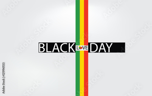 Energetic Spirit Black Love Day Design