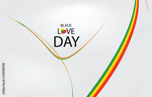 Striking Contrast Black Love Day Design