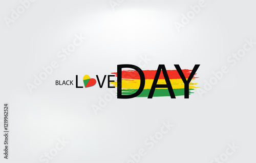 Vibrant Unity Black Love Day Design