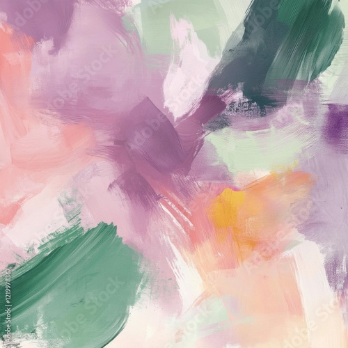 Wallpaper Mural Vibrant Colorful Abstract Brushstrokes Painting Textured Background Torontodigital.ca