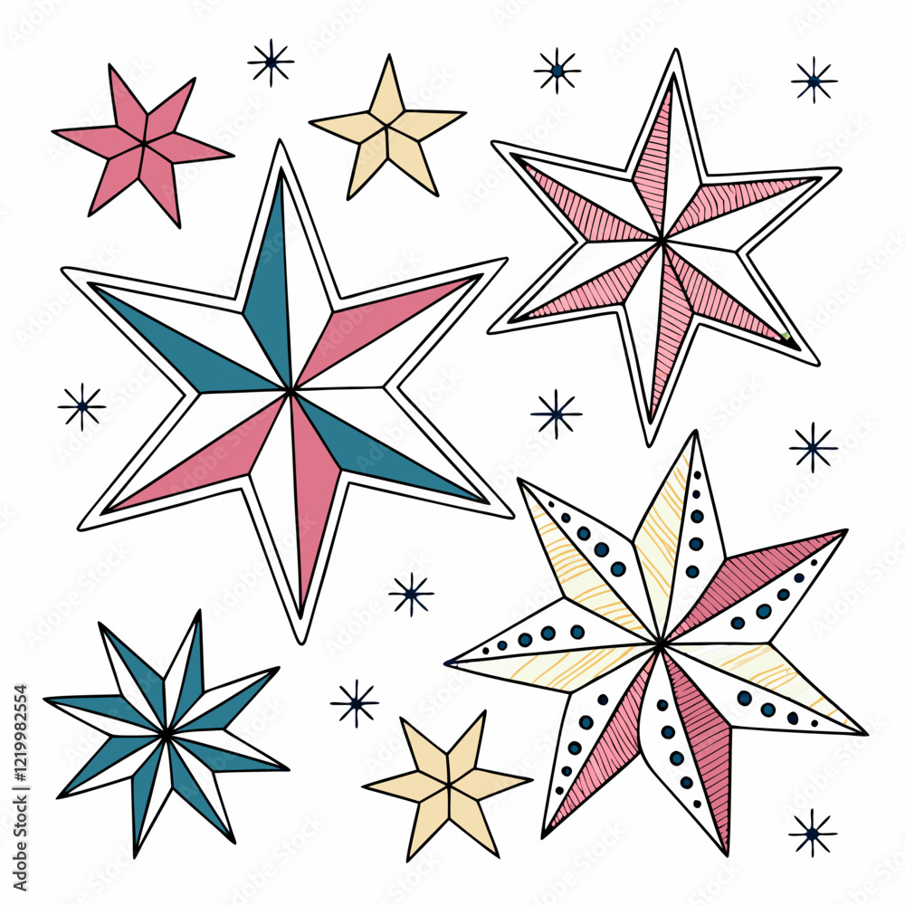 Obraz premium set of stars