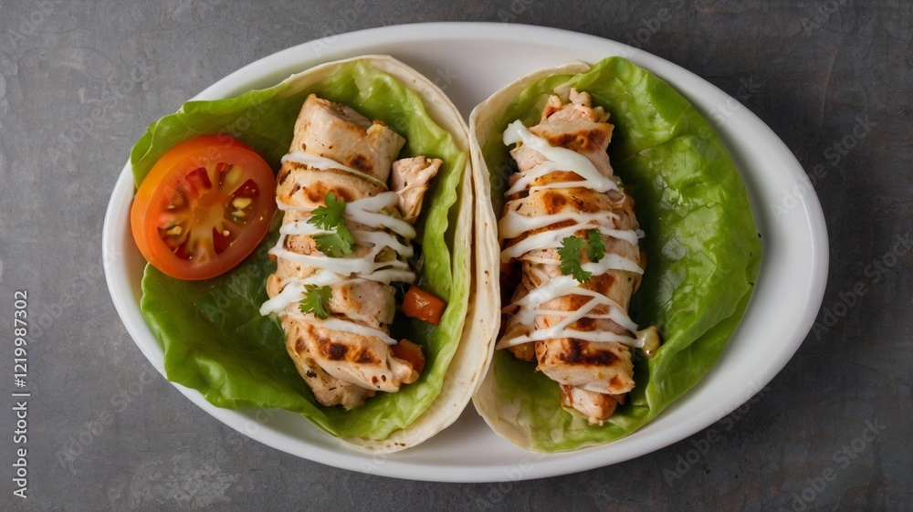 chicken and salad chicken and salad