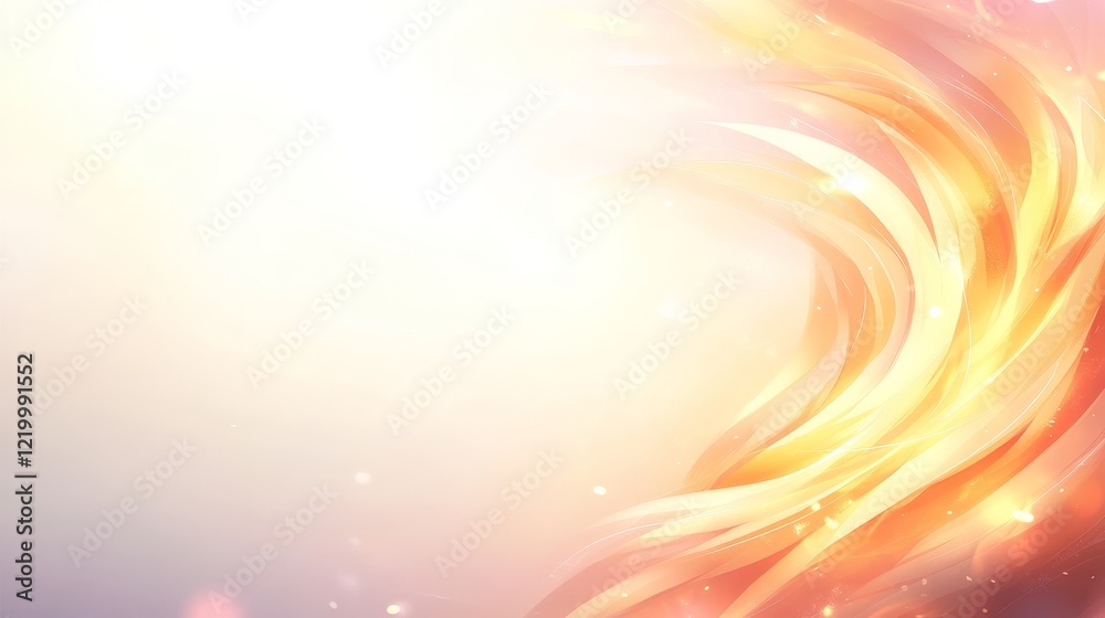 Obraz premium Abstract Golden Wave Light Background Design