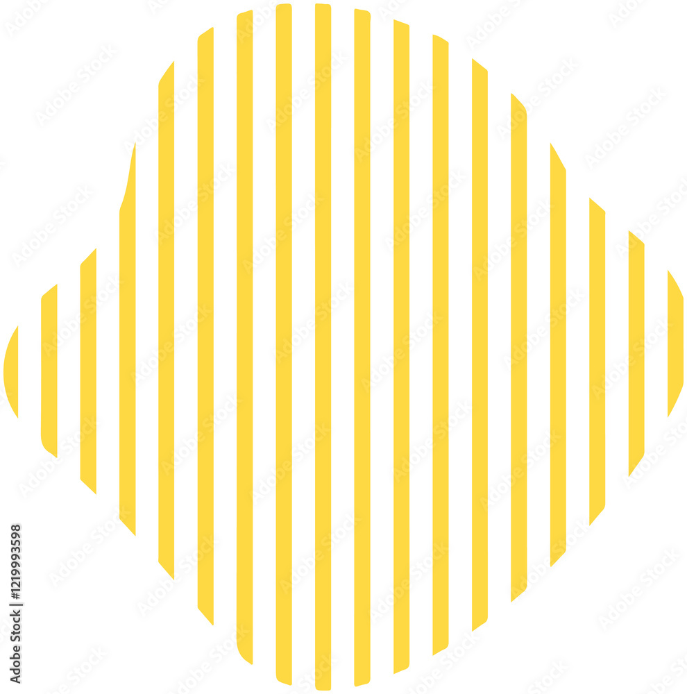 Obraz premium straight line Pattern blob Icon