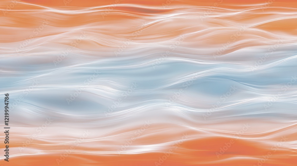 Obraz premium Abstract Orange and Blue Wave Pattern Design