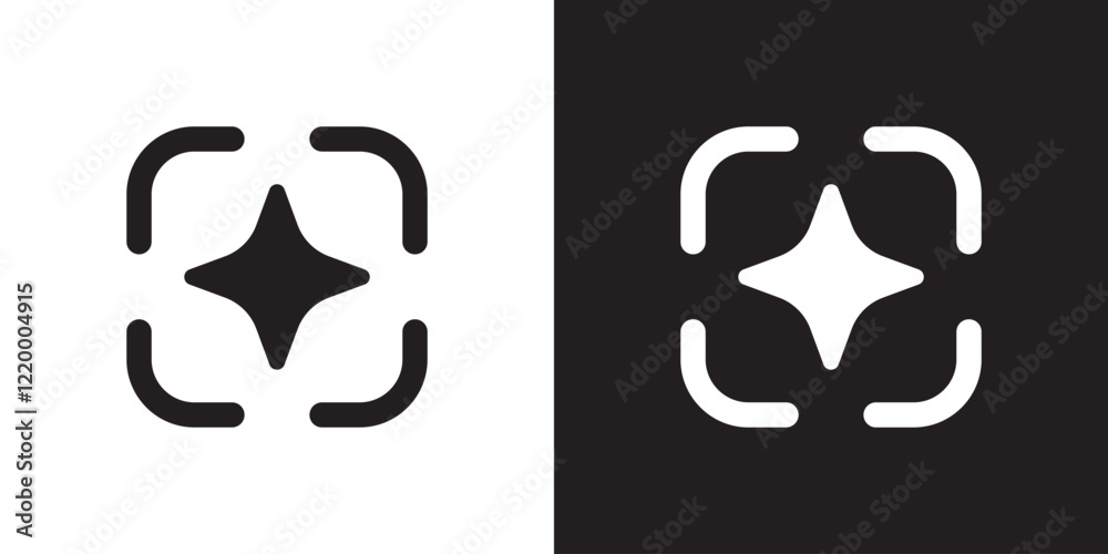 Ai generated icon. Generate symbol. Artificial intelligence technology and Machine learning concept. Icon element for application and web. Vector illustration. Ai generated icon. Generate symbol. Artificial intelligence technology and Machine learning concept. Icon element for application and web. Vector illustration.