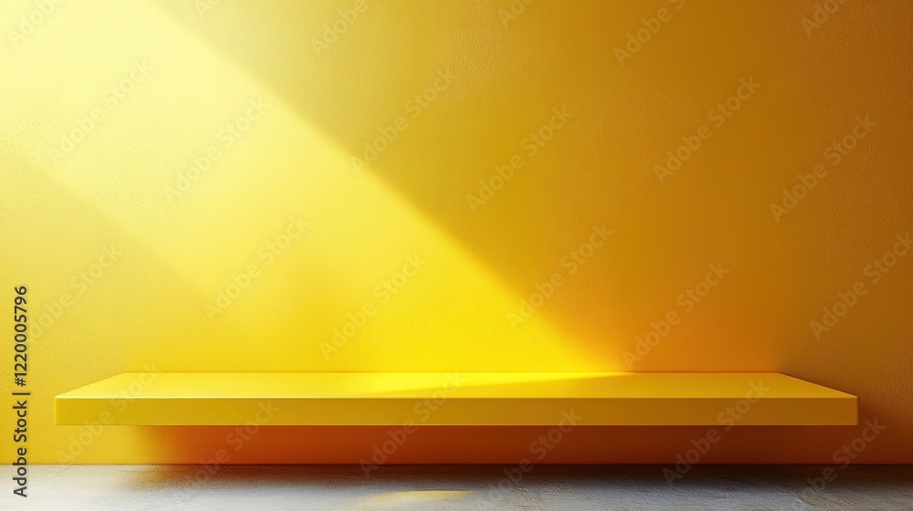 Minimalist Yellow Background Studio Room 3D Art for Product Presentation Showcase with Smooth Gradient Light Minimalist Yellow Background Studio Room 3D Art for Product Presentation Showcase with Smooth Gradient Light