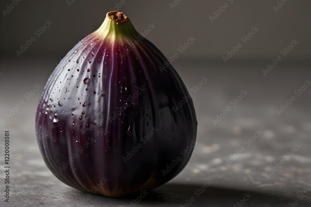 Fototapeta premium A whole fig with soft, velvety exterior