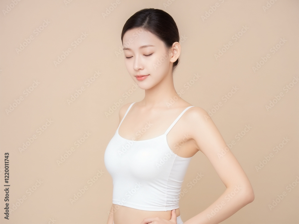 fitness model, healthy body, natural beauty, skincare, wellness, toned physique, minimalist background, athletic pose, confidence, beauty routine, slim figure, youthful glow, active lifestyle, health- fitness model, healthy body, natural beauty, skincare, wellness, toned physique, minimalist background, athletic pose, confidence, beauty routine, slim figure, youthful glow, active lifestyle, health-