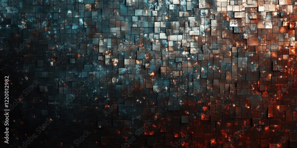 A textured abstract background with dark and light cubes, creating a dynamic visual effect. A textured abstract background with dark and light cubes, creating a dynamic visual effect.
