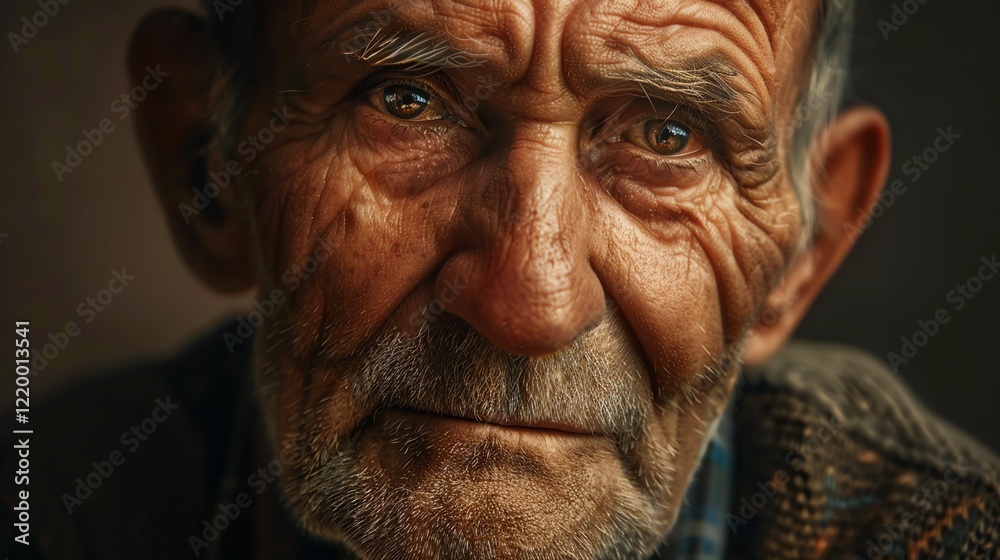 A close-up portrait of an elderly man, his face etched with lines and wrinkles, looking directly at the viewer with a thoughtful expression. A close-up portrait of an elderly man, his face etched with lines and wrinkles, looking directly at the viewer with a thoughtful expression.