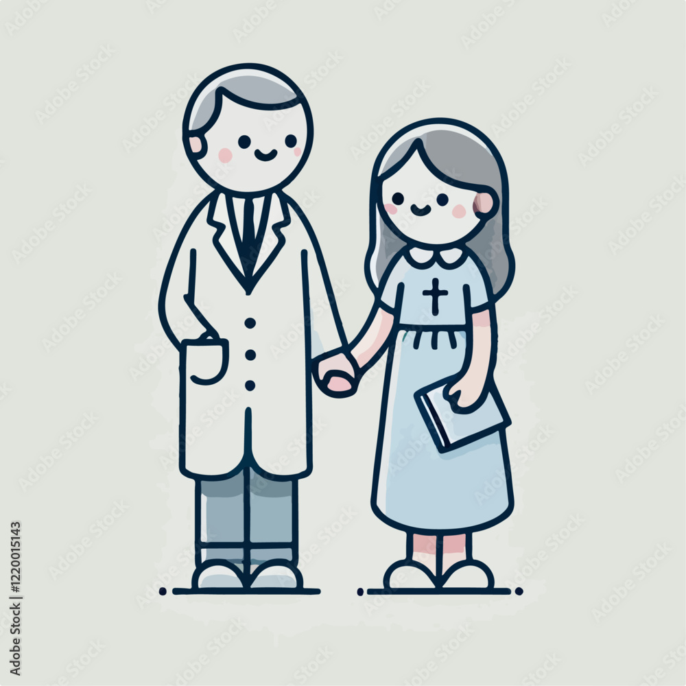 vector illustration of a couple holding hands vector illustration of a couple holding hands