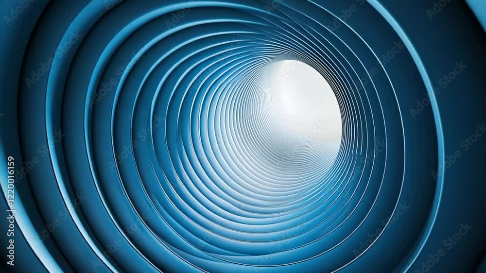 Enticing journey through a vibrant blue tunnel revealing light and possibilities. Generative AI Enticing journey through a vibrant blue tunnel revealing light and possibilities. Generative AI