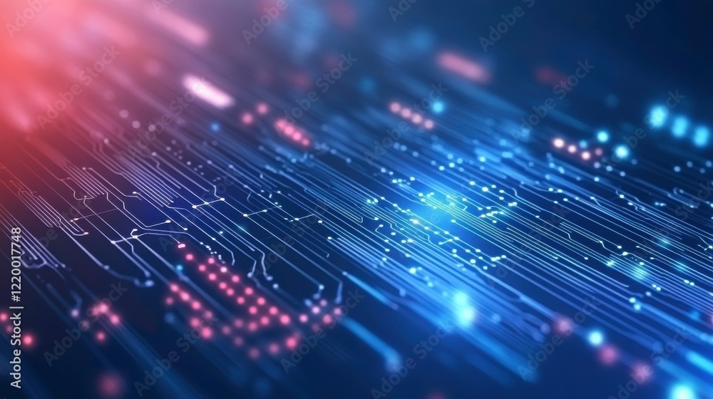 Futuristic Circuitry Design in 3D Style Futuristic Circuitry Design in 3D Style