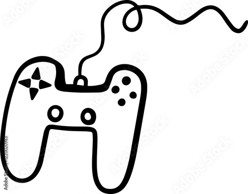 vedio console game kid toy doodle line