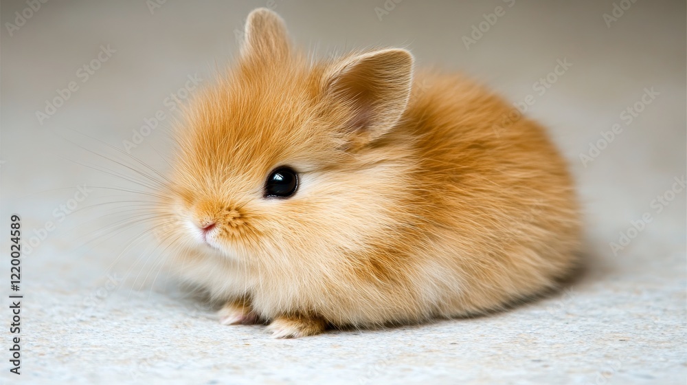 Adorable Fluffy Brown Baby Bunny Rabbit Portrait Adorable Fluffy Brown Baby Bunny Rabbit Portrait