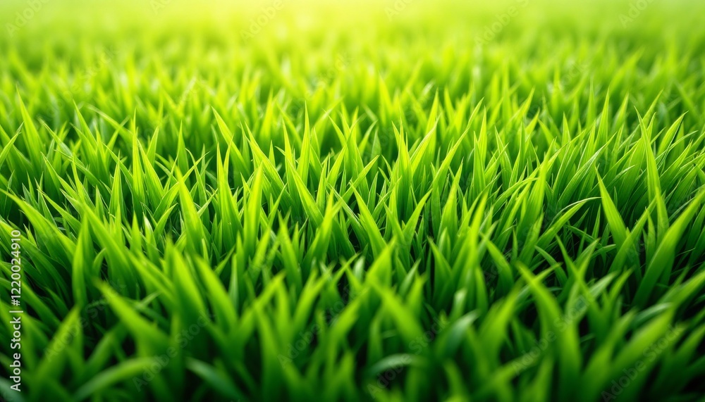 Close-up of vibrant green grass blades. Close-up of vibrant green grass blades.
