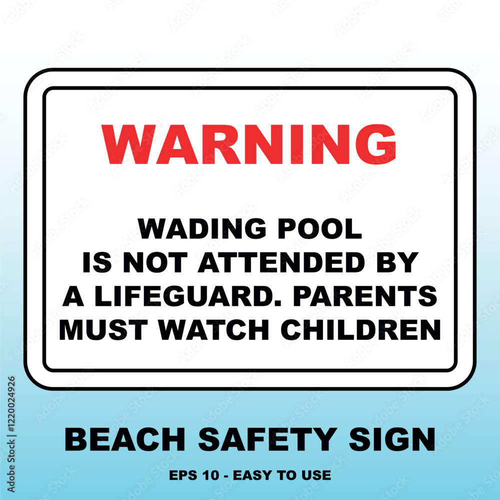 No Lifeguard Beach Flag Sign: Safety Rules Vector No Lifeguard Beach Flag Sign: Safety Rules Vector