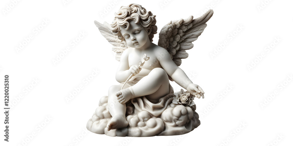 Little angel cherub statuette isolated on transparant background.png Little angel cherub statuette isolated on transparant background.png