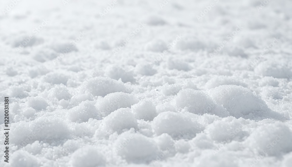 Obraz premium snow isolated on white background close up 