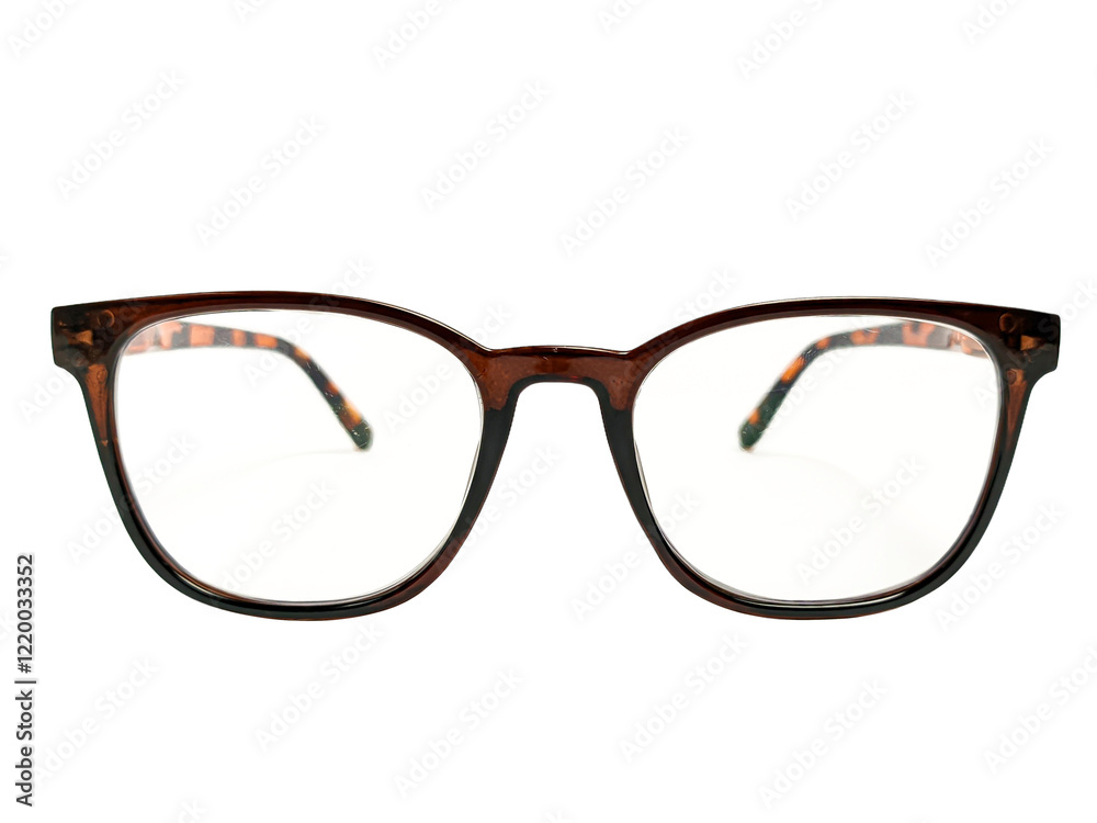 Fashionable eyeglasses isolated on white background Fashionable eyeglasses isolated on white background