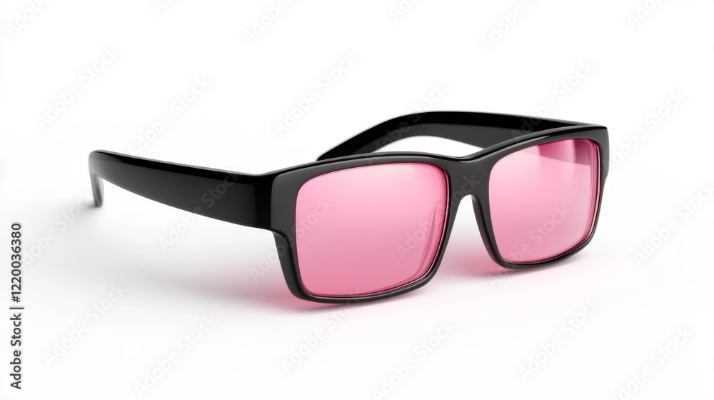 Fashionable 3D Glasses with Sleek Black Frames. Generative AI Fashionable 3D Glasses with Sleek Black Frames. Generative AI
