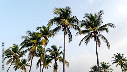 Wallpaper Mural Majestic Palm Trees Under a Serene Sky Torontodigital.ca
