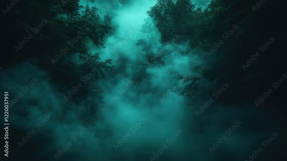 Enchanted Forest Blanketed in Mystical Fog with Ethereal Lighting - Photorealistic Scene of Serene Woodland Enchanted Forest Blanketed in Mystical Fog with Ethereal Lighting - Photorealistic Scene of Serene Woodland