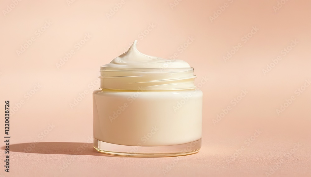 custom made wallpaper toronto digitalOpened cosmetic cream jar top view isolated on white background