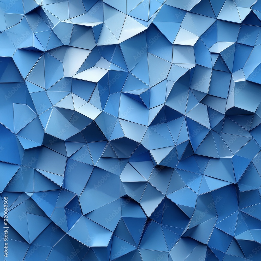 Obraz premium Illustration of geometric polygons forming a tessellated background., Generative AI