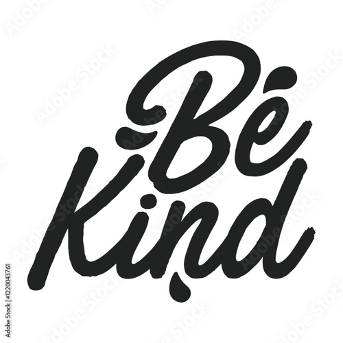 be kind text design vector 