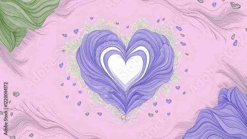 Elegant of soft pink of valentine on  silk fabric animation background. Crafting and design projects wallpaper. 