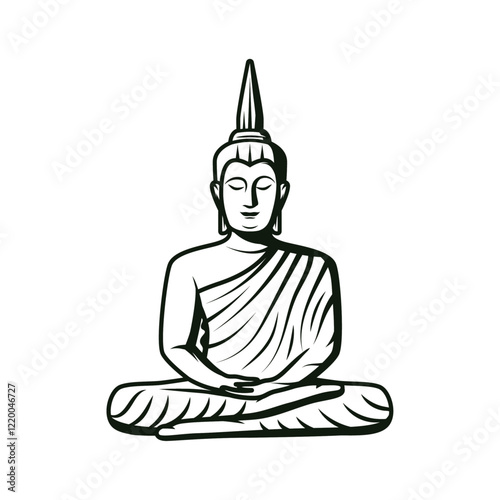 buddha statue vector illustration design vector 