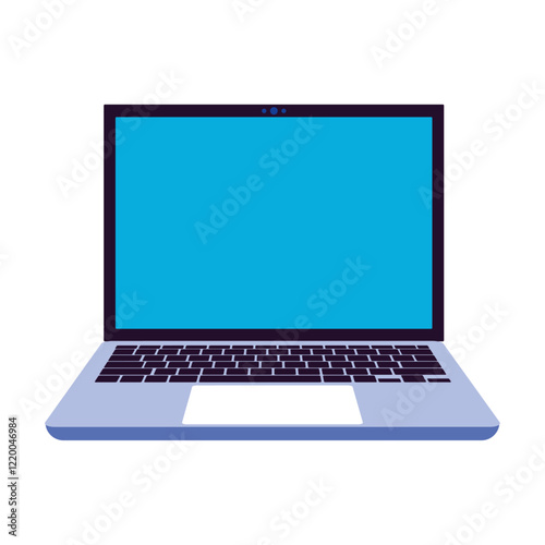 dekstop laptop concpet illustration vector