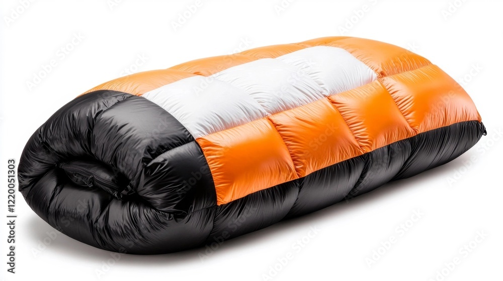 Sleeping Bag on white background. Generative AI Sleeping Bag on white background. Generative AI