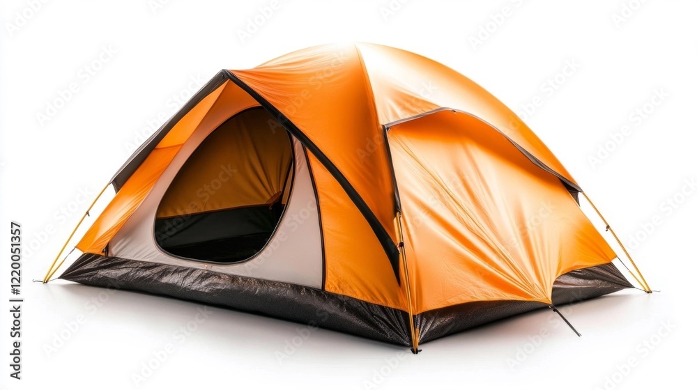 Tent on white background. Generative AI Tent on white background. Generative AI