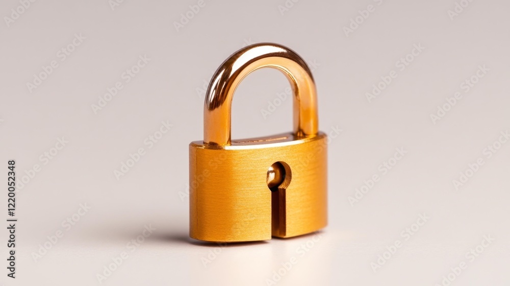Travel lock on white background. Generative AI Travel lock on white background. Generative AI