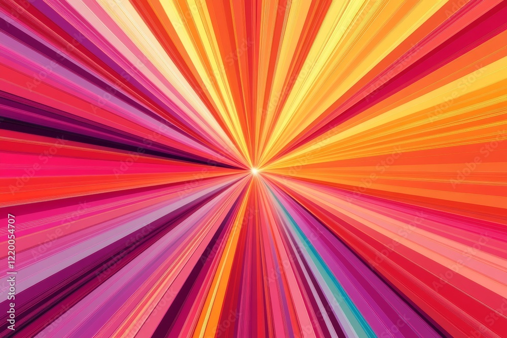 Vector design of glowing lines converging into a starburst effect., Generative AI Vector design of glowing lines converging into a starburst effect., Generative AI