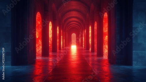 Neon Dreams: Futuristic Cityscape with Vibrant 3D Rendering and Bold Outlines