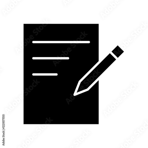 writing glyph icon